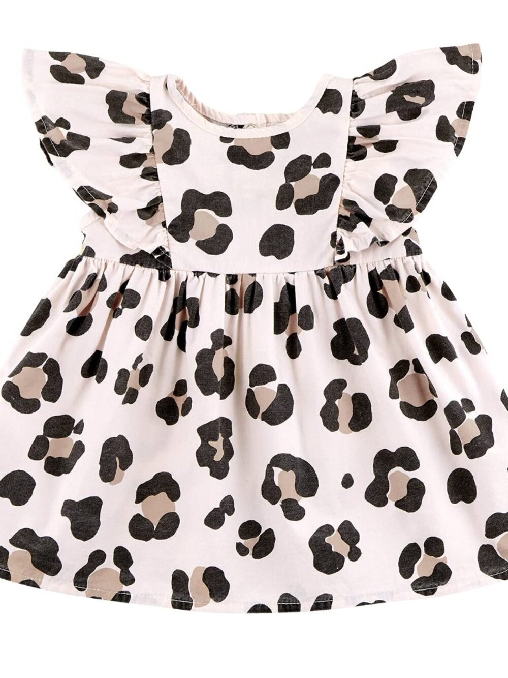Stephan Baby: Baby Girl Cheetah Flutter Sleeve Dress Size 3-6 Month NEW